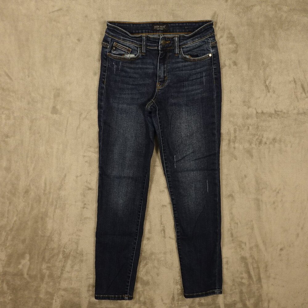 Judy Blue Jeans Skinny Fit Women's Size 3/26 Dark Wash Blue Stretchy